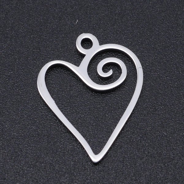 Stainless steel laser cut charms/pendants