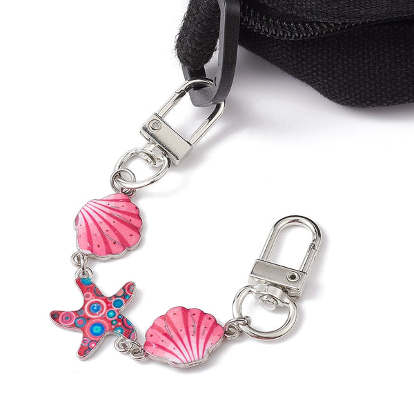 Ocean Theme Alloy Enamel Link Purse Strap Extenders