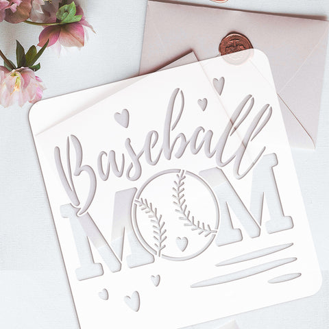 Baseball Mom Paint Stencil