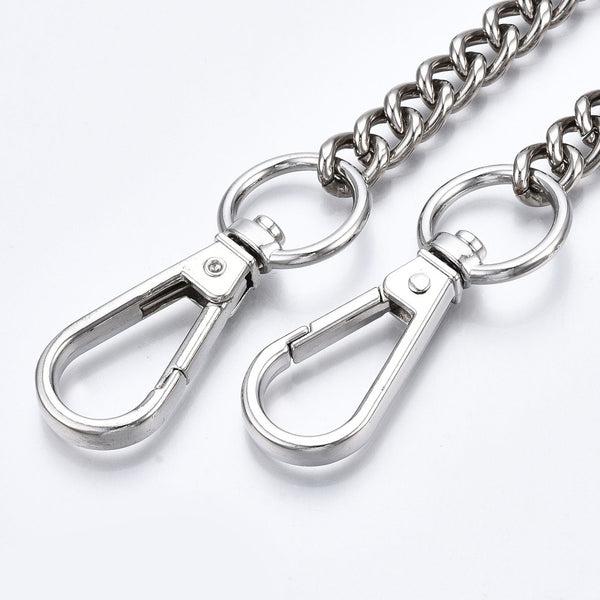 Iron Curb Link Chain Bag Straps